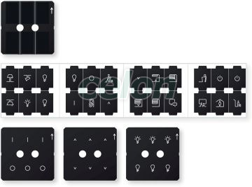 Set Folii Simboluri Push-Button Pro Sysm MTN6270-0010 - Schneider Electric, Prize - Intrerupatoare, Game Merten, Merten - System M, System M - Functii si clapete Antracit, Merten