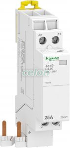 Contactor Ct40 25A 2P 230V - Schneider Electric, Aparataje modulare, Contactoare pe sina, Schneider Electric