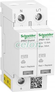 Acti9 Descarcator Iprd1 12.5R 1Pn 350V - Schneider Electric, Aparataje modulare, Protectie impotriva supratensiunilor, Schneider Electric