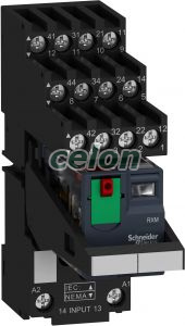 Zelio RXM miniatűr relé, 4CO, 6A, 230VAC, tesztgomb, elválasztott elrendezésű, Egyéb termékek, Schneider Electric, Egyéb termékek, Schneider Electric