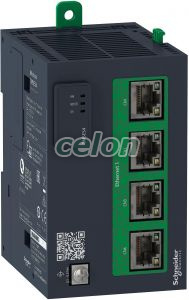 Modicon TMS kommunikációs modul, Ethernet switch, 4xRJ45 leválasztott hálózat, Achilles L1 cyber secure, M262 PLC-hez, Egyéb termékek, Schneider Electric, Egyéb termékek, Schneider Electric