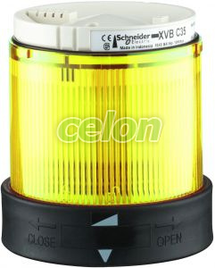 Harmony XVB Ø70 fényoszlop fénymodul, LED, folyamatos fényű, sárga, 24VAC/DC, diffúzorral, Egyéb termékek, Schneider Electric, Egyéb termékek, Schneider Electric