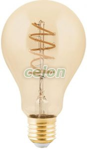 Bec Led Decorativ Vintage 1x4W E27 Dimabil 2200K, Surse de Lumina, Lampi LED Vintage Edison, Eglo