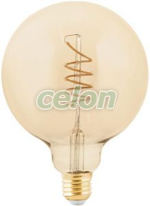 Bec Led Decorativ Vintage 1x4W E27 Dimabil 2200K, Surse de Lumina, Lampi LED Vintage Edison, Eglo