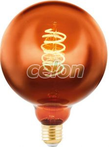 Bec Led Decorativ Vintage 1x4W E27 Dimabil 2000K, Surse de Lumina, Lampi LED Vintage Edison, Eglo