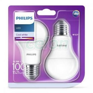 LED bulb A60M FR Set 2x12.5 100W 4000K 1521lm E27 15.000h, Fényforrások, LED fényforrások és fénycsövek, LED normál izzók, Philips