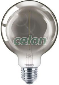LED Classic Filament G93 Smoky 2 15W 2700K 136lm E27 15.000h, Surse de Lumina, Lampi LED Vintage Edison, Philips