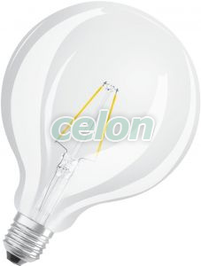 LED nagygömb izzó LED RETROFIT CLASSIC GLOBE125 2.50W Meleg Fehér E27 2700k Nem Szabályozható Osram, Fényforrások, LED fényforrások és fénycsövek, LED nagygömb izzók, Osram