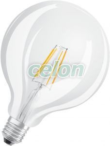 LED nagygömb izzó LED RETROFIT CLASSIC GLOBE125 4W Meleg Fehér E27 2700k Nem Szabályozható Osram, Fényforrások, LED fényforrások és fénycsövek, LED nagygömb izzók, Osram