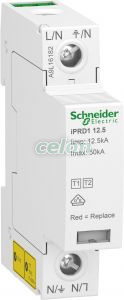 Acti9 Descarcator Iprd1 12.5R 1P 350V - Schneider Electric, Aparataje modulare, Protectie impotriva supratensiunilor, Schneider Electric
