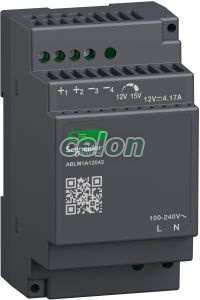 Modicon Modular tápegység, moduláris, DIN sínre szerelhető, 1f, 12 VDC, 4,2 A, 50 W, Egyéb termékek, Schneider Electric, Egyéb termékek, Schneider Electric