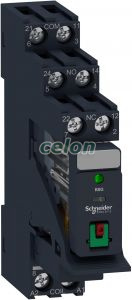 Zelio RXG Interfész relé foglalattal, 2CO, 5A, 230VAC, tesztgomb, LED, Egyéb termékek, Schneider Electric, Egyéb termékek, Schneider Electric