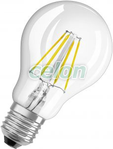 Bec Led VALUE CLAS A 40 4 W/2700 K E27, Surse de Lumina, Lampi si tuburi cu LED, Becuri LED forma clasica, Osram