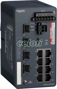 Modicon switch, TCP/IP, menedzselhető, 8TX/4GE SFP, Egyéb termékek, Schneider Electric, Egyéb termékek, Schneider Electric