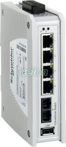 ConneXium Premium switch, 4 x TX réz + 1 x FX-MM optika, IP40, nem menedzselhető, Egyéb termékek, Schneider Electric, Egyéb termékek, Schneider Electric