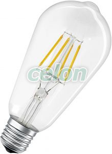 Bec Led Decorativ Vintage SMART+ BT CLA EDISON 60 6 W/2700 K E27, Surse de Lumina, Lampi LED Vintage Edison, Ledvance