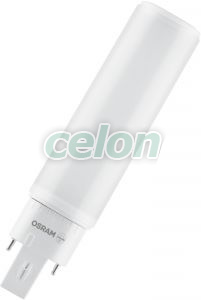 Bec Led DULUX D/E LED HF & AC Mains 6 W/3000 K Osram, Surse de Lumina, Lampi si tuburi cu LED, Tuburi de iluminat LED PLC, Osram