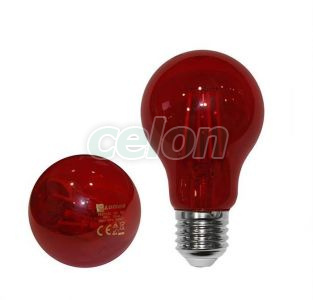 Bec Led E27 Portocaliu 6W 230V, Surse de Lumina, Lampi si tuburi cu LED, Becuri LED forma clasica, Lumen