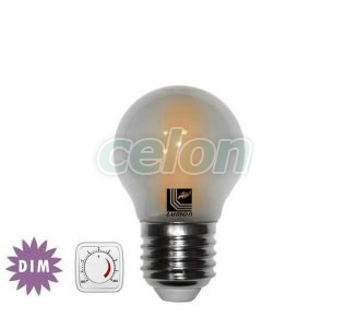 BEC LED-COG 6W DIMABIL SFERIC E27 230V LUMINA calda MAT, Surse de Lumina, Lampi si tuburi cu LED, Becuri LED sferic, Lumen