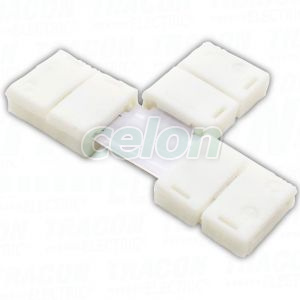 Conector rapid pentru bandaLED in forma de "T" W=8 mm, 2P, Alte Produse, Tracon Electric, Surse de lumina, Tracon Electric