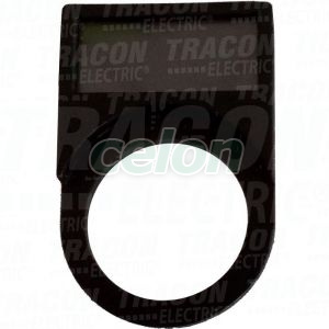 Felirati tábla (hátoldalról pattintható) 25×10mm; ABS, Egyéb termékek, Tracon Electric, Ipari automatizálás, Tracon Electric