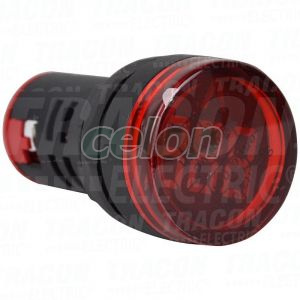 Voltmetru, indicator LED,roşu 24-500VAC, d=22mm, Alte Produse, Tracon Electric, Automatizari industriale, Tracon Electric