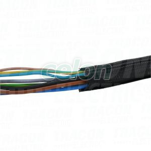 Önzáró fonott kábelharisnya D=25mm, Egyéb termékek, Tracon Electric, Rögzítéstechnika, Tracon Electric