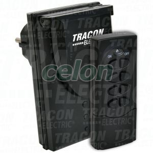 Priză cu telecomandă 230VAC, 50Hz, 3600W, IP44, 433,92MHz, Alte Produse, Tracon Electric, Materiale, aparataje, Tracon Electric