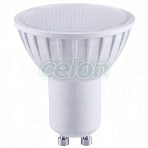 Műanyag házas SMD LED spot fényforrás 230 V, 50 Hz, GU10, 5 W, 320 lm, 6000 K, 120°, EEI=G, Egyéb termékek, Tracon Electric, LED fényforrás, Tracon Electric