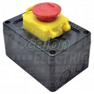 Relés biztonsági kapcsoló doboz 113×77×60 mm, IP42, Egyéb termékek, Tracon Electric, Ipari automatizálás, Tracon Electric