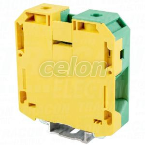 Clemă şir ind. de protecţie,cuşurub, pe şină, verde-galben 1000V 192A 16-95 mm2, Alte Produse, Tracon Electric, Materiale de conexiune, Tracon Electric