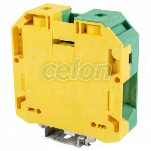 Clemă şir ind. de protecţie,cuşurub, pe şină, verde-galben 1000V 230A 25-95 mm2, Alte Produse, Tracon Electric, Materiale de conexiune, Tracon Electric