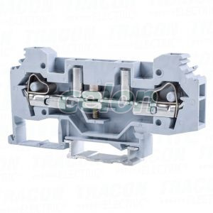 Clemă şir industrială de măsură, cu şurub, pe şină, gri 250V 41A 0.2-6 mm2 2P, Alte Produse, Tracon Electric, Materiale de conexiune, Tracon Electric