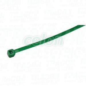 Normál kábelkötegelő, zöld 203×4,6mm, D=2-52mm, PA6.6, Egyéb termékek, Tracon Electric, Rögzítéstechnika, Tracon Electric