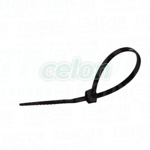 Normál kábelkötegelő, fekete 580x12.4mm, D=9-168, PA6.6, Egyéb termékek, Tracon Electric, Rögzítéstechnika, Tracon Electric