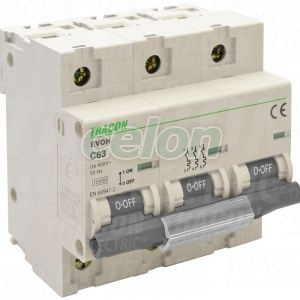 Siguranţă automată pentrucurenţi mari, 3 poli, curba C 63A, 3P,10kA, Alte Produse, Tracon Electric, Aparataje, Tracon Electric