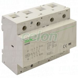 Installációs kontaktor 230V, 50Hz, 4 Mod, 4×NO, AC1/AC7a, 80A,, Egyéb termékek, Tracon Electric, Hálózati installáció, Tracon Electric
