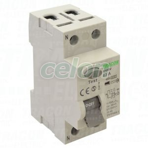 Bloc cu protecţie diferenţială, 2 poli 25A, 300mA, 6kA, AC, Alte Produse, Tracon Electric, Aparataje, Tracon Electric