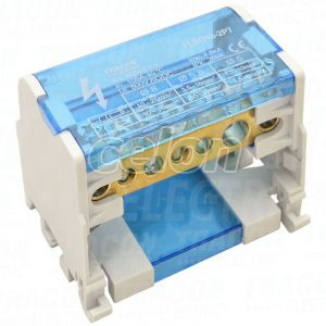 Distribuitor modular cu capaccare se poate deschide 1×25(25)mm2 / 3×10(6)mm2, 3×16(10)mm2, 500VAC/DC, 100A, Aparataje modulare, Accesorii, Repartitoare, Tracon Electric