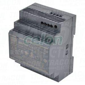 Alimentator cu montaj pe sină DIN, iesire de CC, reglabilă 85-264 VAC / 12-13,8 VDC; 90 W; 0-7,5 A, Alte Produse, Tracon Electric, Surse de lumina, Tracon Electric