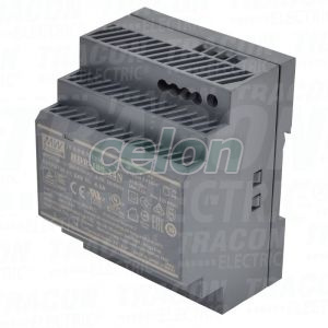 Alimentator cu montaj pe sină DIN, iesire de CC, reglabilă 85-264 VAC / 21,6-29 VDC; 100 W; 0-0,42 A, Alte Produse, Tracon Electric, Surse de lumina, Tracon Electric