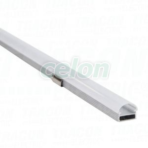 Alumínium profil LED szalagokhoz, külső rögzítéses W=10mm, Egyéb termékek, Tracon Electric, Fényforrások, Tracon Electric