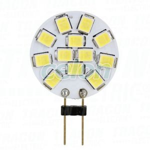 LED fényforrás 12 VAC/DC, 2 W, 2700 K, G4, 140 lm, 180°, EEI=G, Egyéb termékek, Tracon Electric, Fényforrások, Tracon Electric
