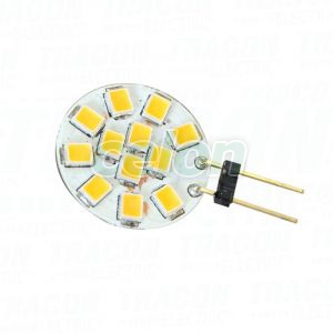 LED fényforrás 12 VAC/DC, 2 W, 4000 K, G4, 140 lm, 180°, EEI=G, Egyéb termékek, Tracon Electric, Fényforrások, Tracon Electric