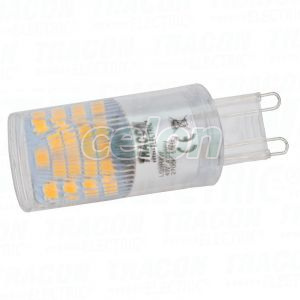 Sursă de lumină G9 cu carcasădin aluminiu 230 VAC, 4 W, 2700 K, G9, 350 lm, 200°, EEI=F, Alte Produse, Tracon Electric, Surse de lumina, Tracon Electric