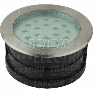 LED Taposólámpa 100-240 VAC, 18 W, 1260 lm, 4500 K, 50000 h, EEI=G, Egyéb termékek, Tracon Electric, Világító- és lámpatestek, Tracon Electric