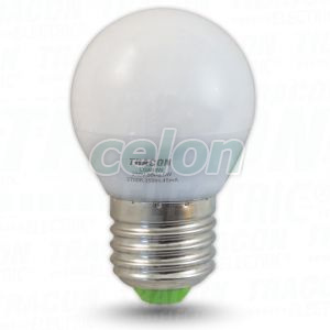 LED fényforrás 230 VAC, 5 W, 2700 K, E27, 350 lm, 250°, G45, EEI=G, Egyéb termékek, Tracon Electric, LED fényforrás, Tracon Electric