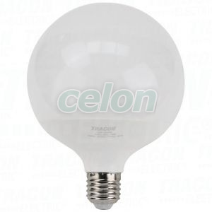 Gömb burájú LED fényforrás SAMSUNG chippel 230V,50Hz,18W,3000K,E27,1530lm,270°,G120,SAMSUNG chip, EEI=F, Egyéb termékek, Tracon Electric, LED fényforrás, Tracon Electric