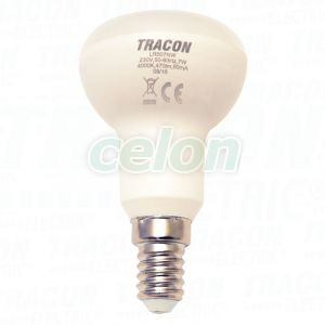 LED reflektorlámpa 230 V, 50 Hz, E14, 7 W, 470 lm, 4000 K, 120°, EEI=G, Egyéb termékek, Tracon Electric, Fényforrások, Tracon Electric