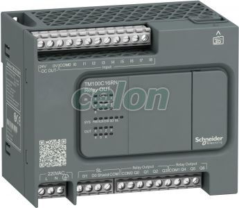 Modicon M100 16I/O ,C.A.220V, 9 Intrari, 7 Iesiri, Automatizari Industriale, Automatizari de proces si echipamente de control industrial, Easy Modicon M200, Schneider Electric